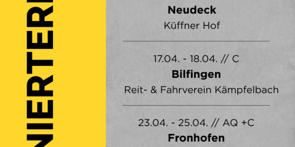 Turniertermine 2027